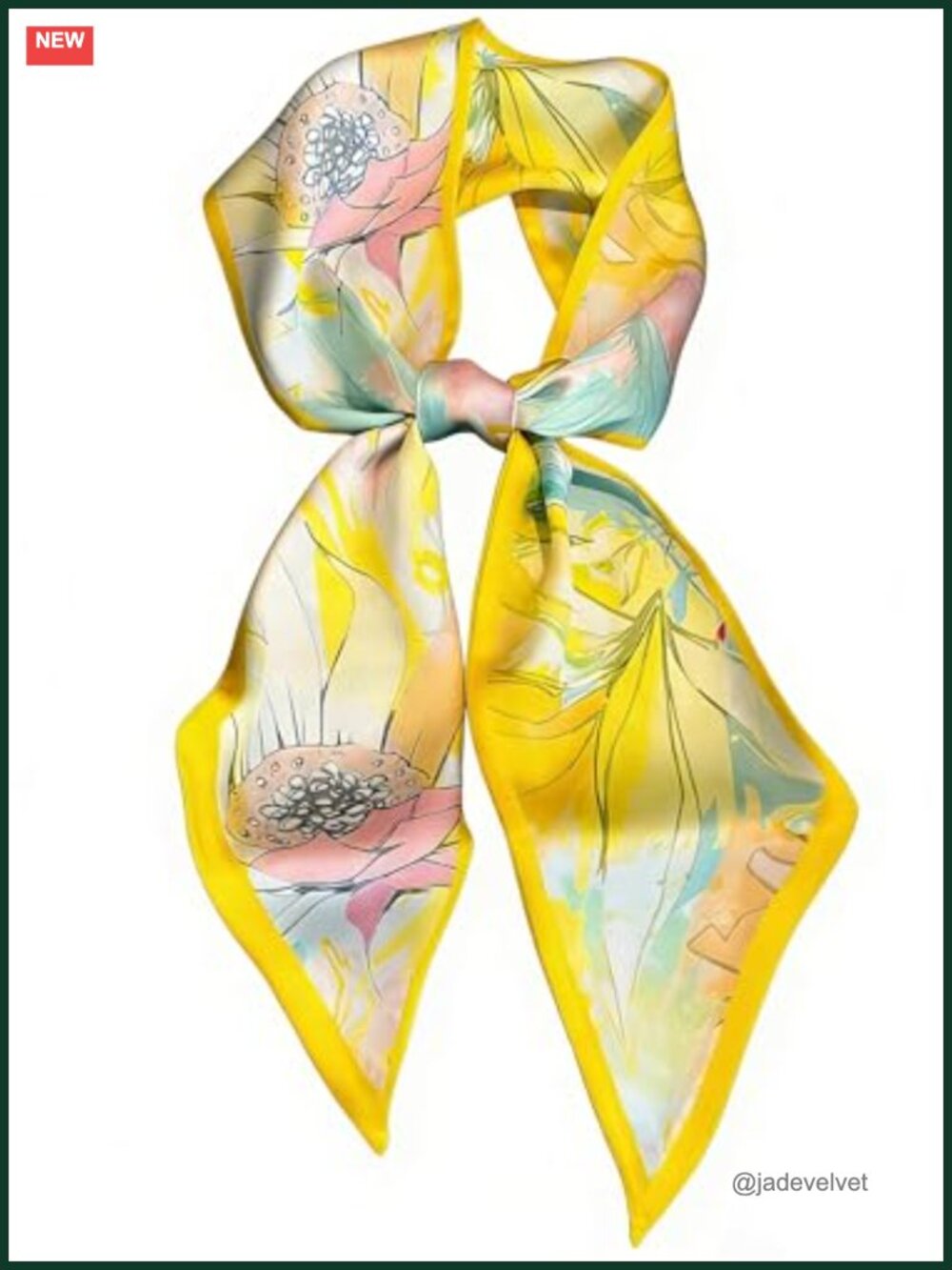Silky Long Fashion Scarf for Women Lightweight Head Neck Scarf Versatile